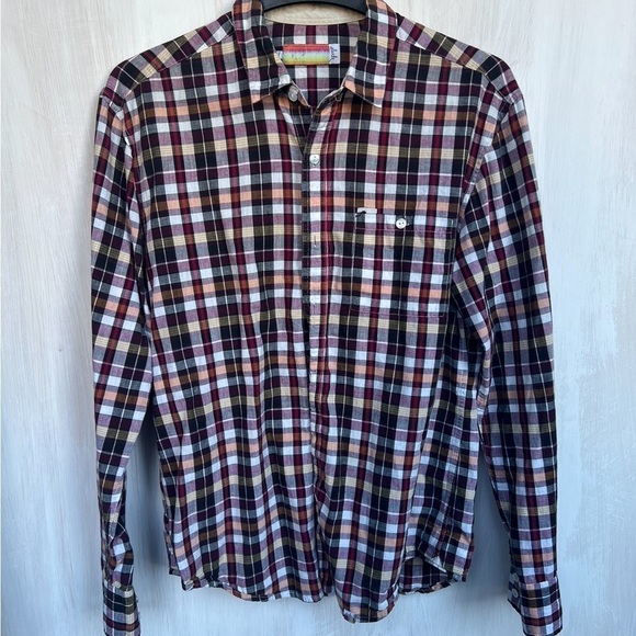 SLVDR Plaid Button Down Shirt Size L - Picture 1 of 3